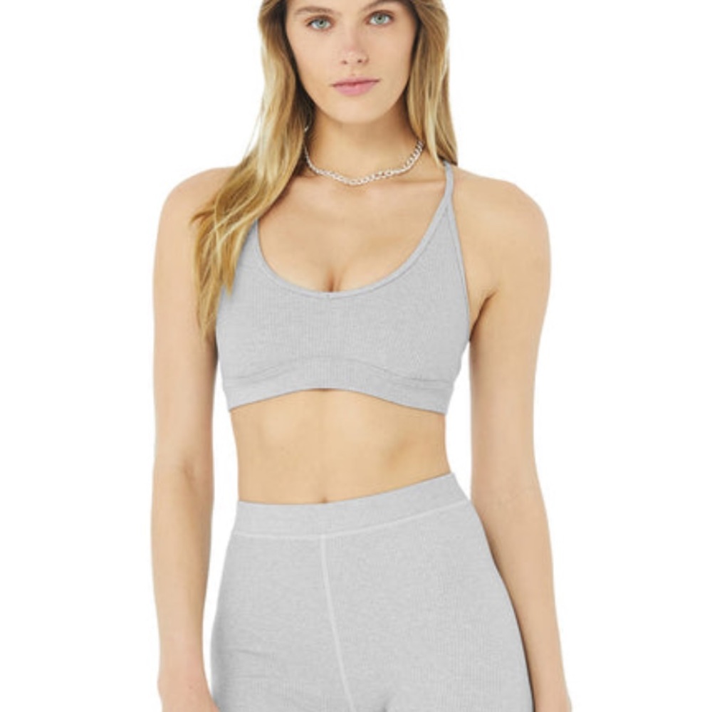 Alo yoga ribbed blissful bra.